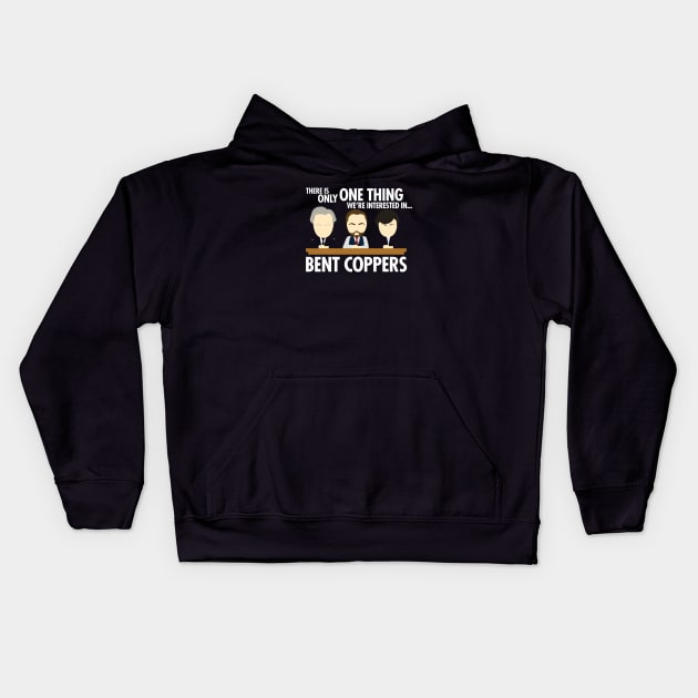 Bent Coppers Line of Duty Kids Hoodie by NerdShizzle